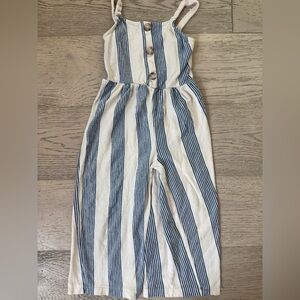 Zara Kids Blue and Cream Striped Garment